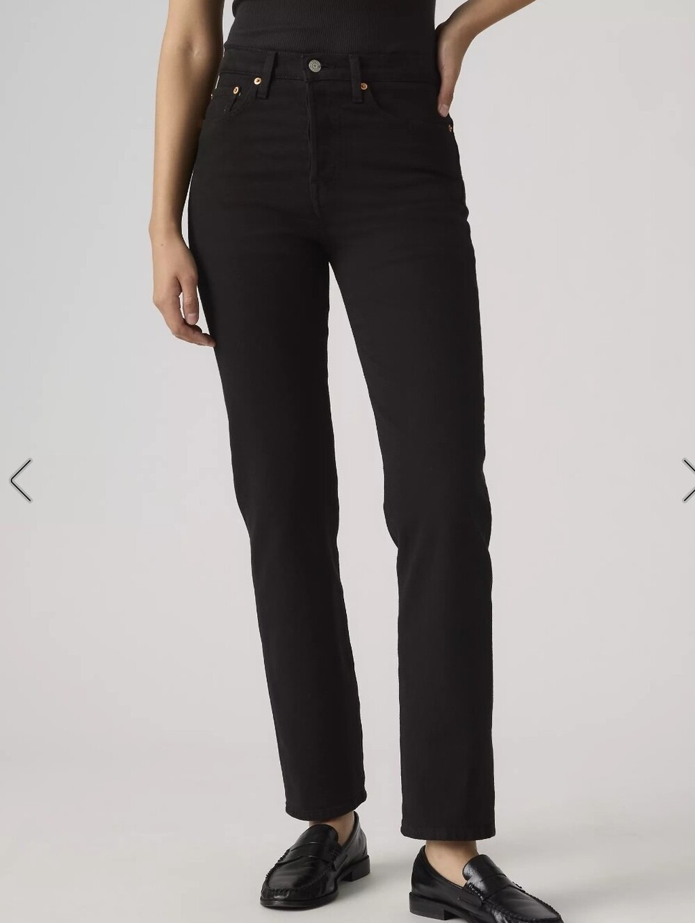 🖤 Levi's Black Wedgie Straight Women's Jeans Size 23